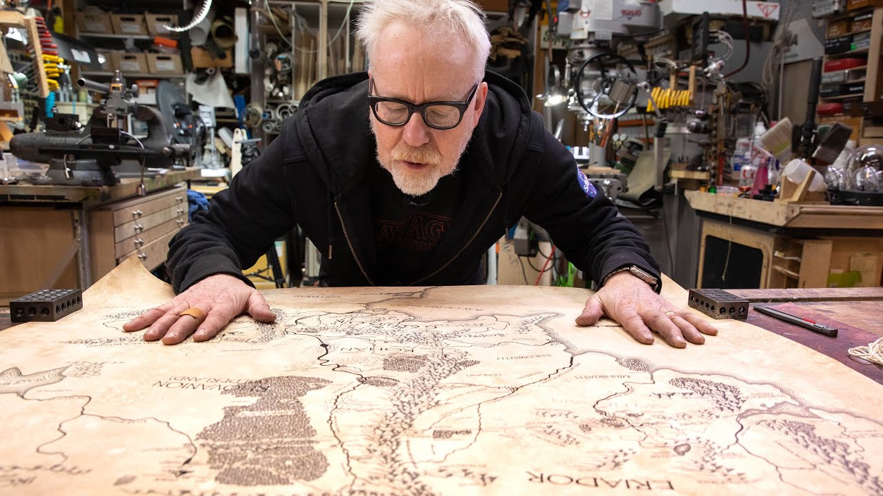 Adam Savage's Comprehensive Map of Middle Earth!