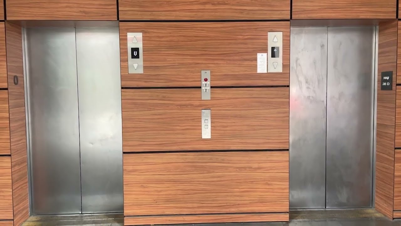 2014 KONE MonoSpace MRL traction elevators @ HaMerkaz Shel Carasso, Yavne, Israel.