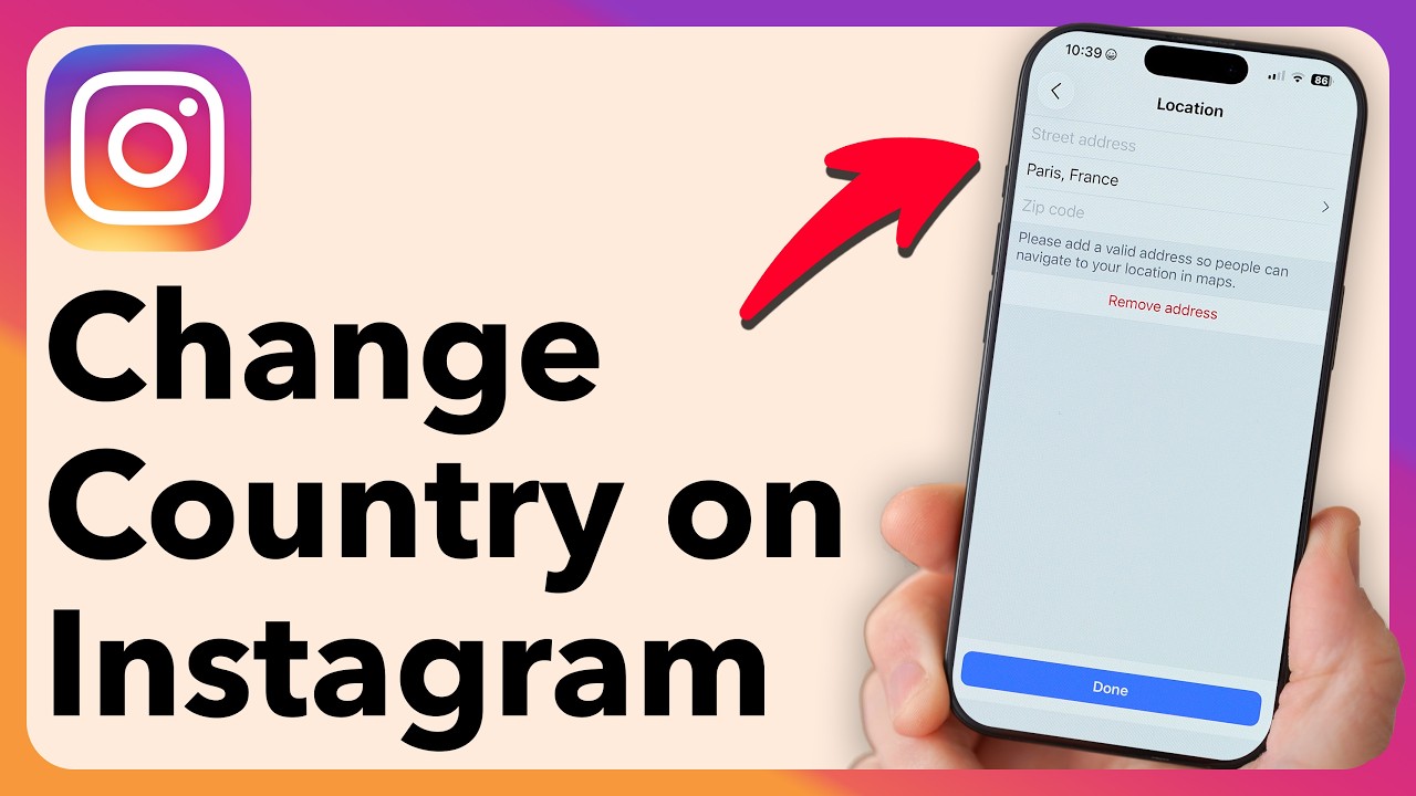 Как изменить страну в Instagram