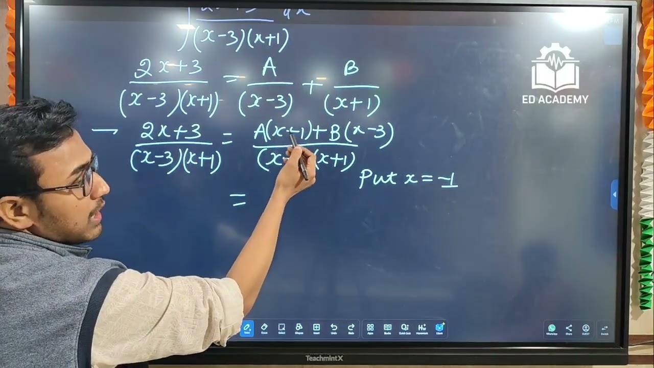 Partial fraction|Integration|edacademy 