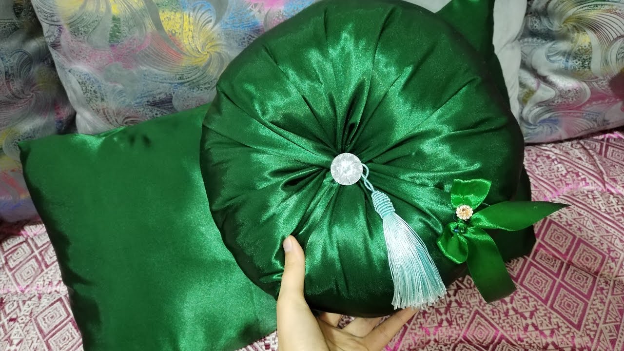 #اكسبلور مشروع  للعرائس على دور العام  خياطة مخدة الحنة للعروس روعة  شجعوني بلايك 👍 👑💚