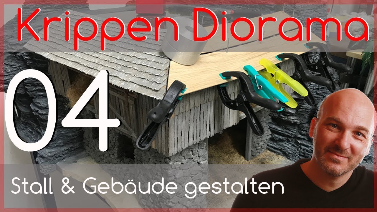 Projekt Krippen Diorama 04   Stall Gebäude