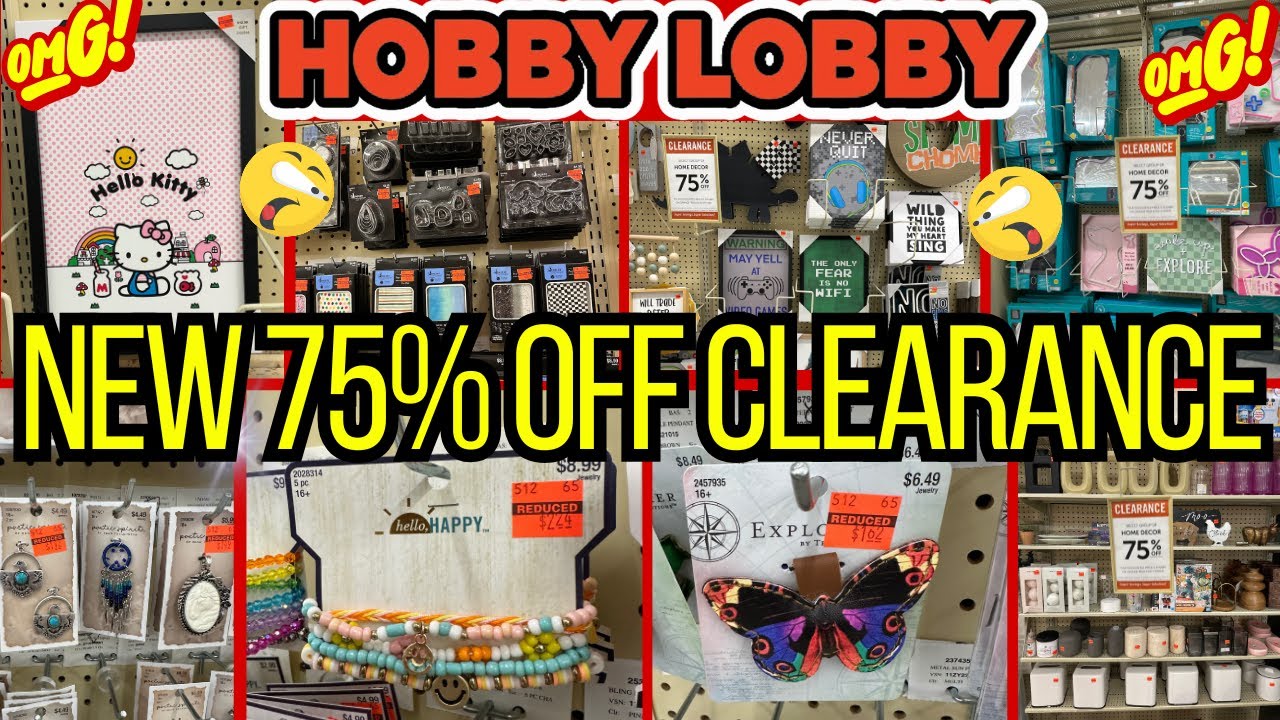 HOBBY LOBBY 75% OFF CLEARANCE DEALS🔥😱HOBBY LOBBY 2025🔥😱CLEARANCE SHOP WITH ME