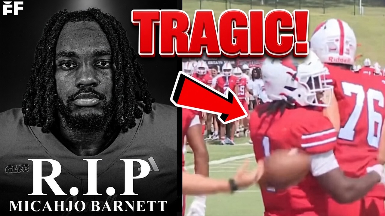 College Football player DIES SUDDENLY ON THE FIELD after scoring a Touchdown!