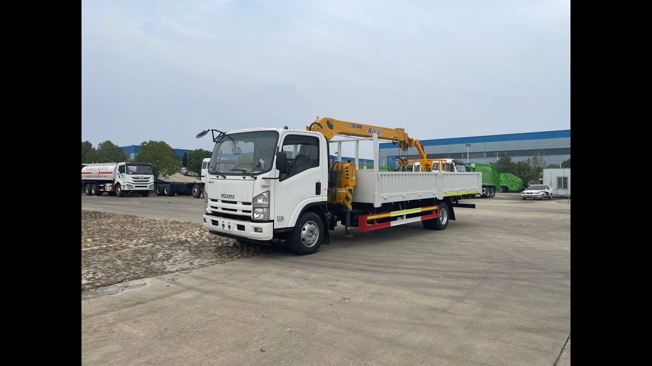 Isuzu Бортовой с краном манипулятором XCMG SQS100 4 тонны