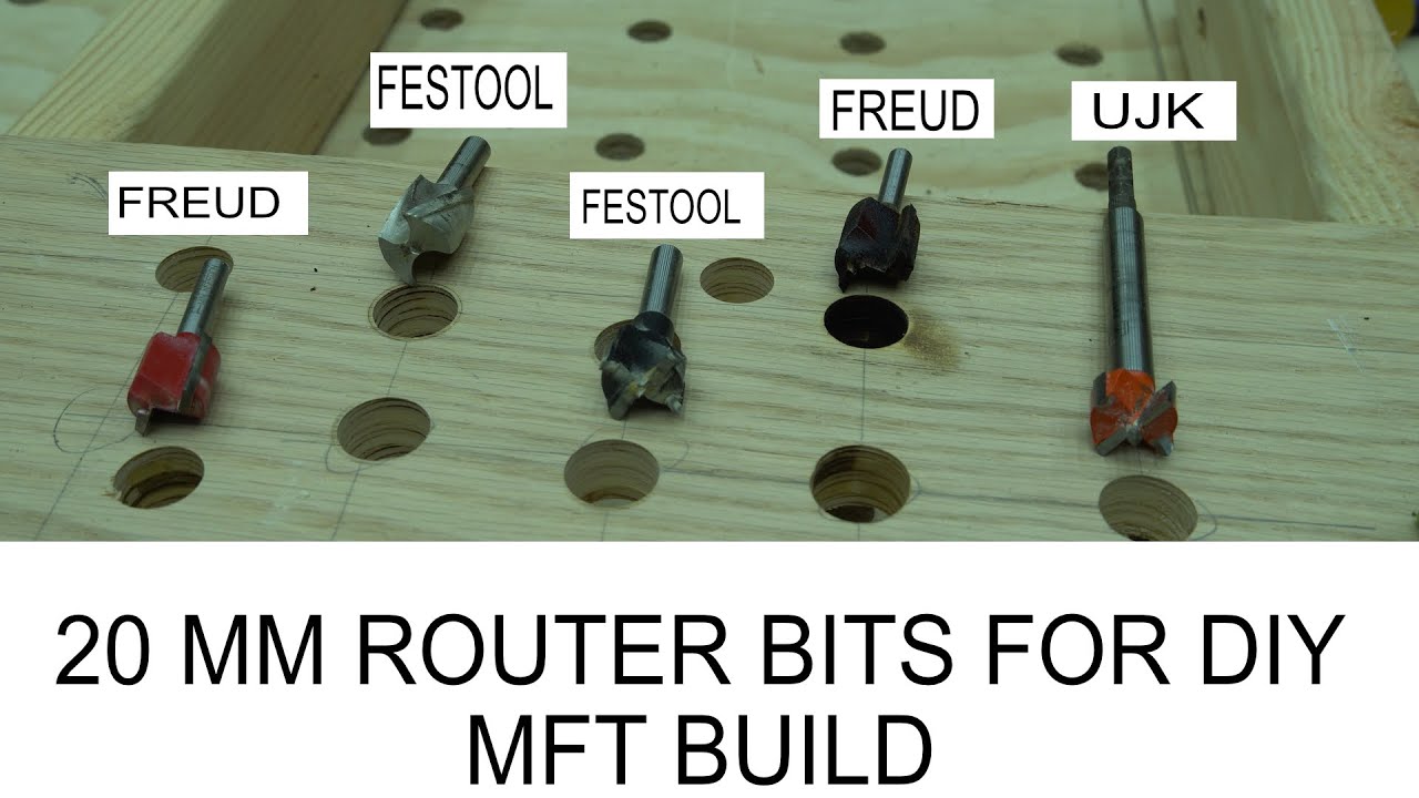 20 MM Router bits for making MFT table tops