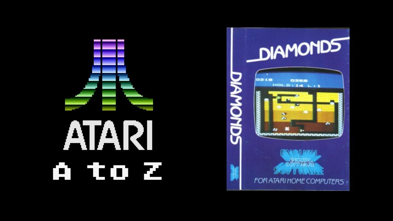 Diamonds for Atari 8-bit got Digger Dan desirin' diamonds | Atari A to Z