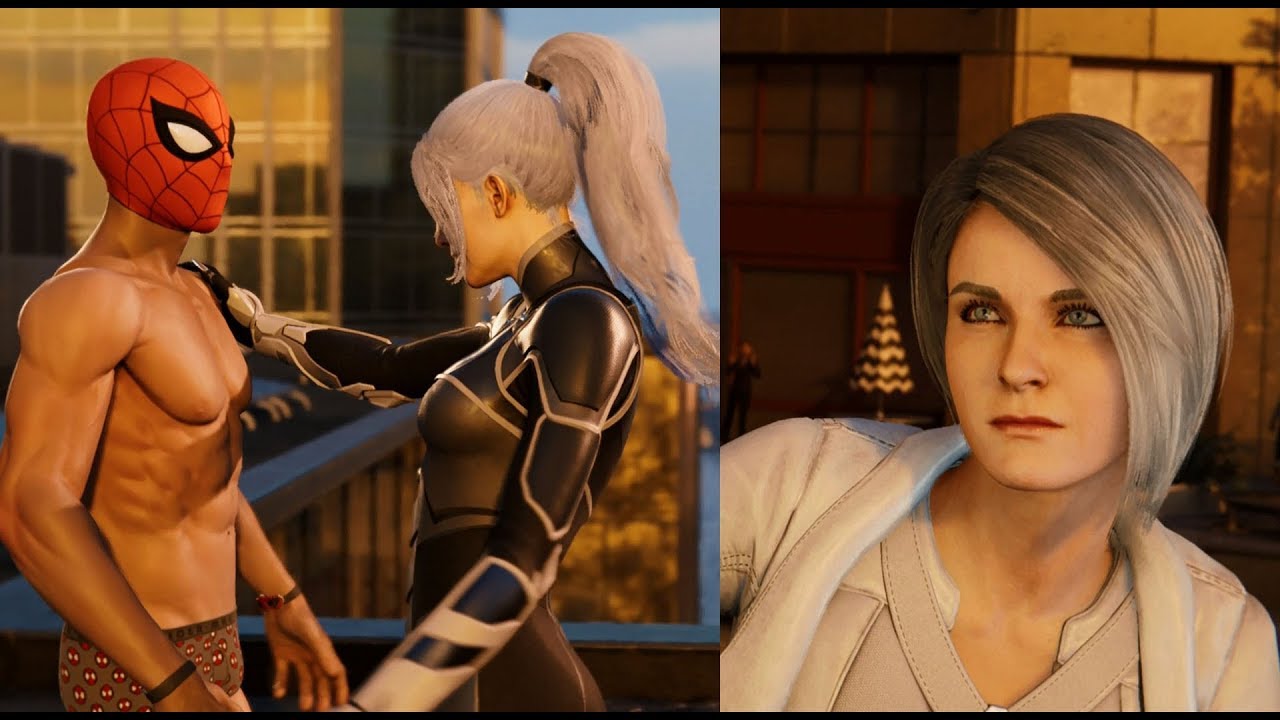 Marvel's Spider-Man: Silver Lining All Silver Sable & Black Cat Scenes