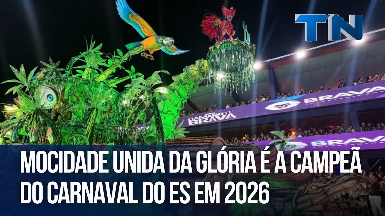 Mocidade Unida da Glória é a campeã do Carnaval do ES em 2026
