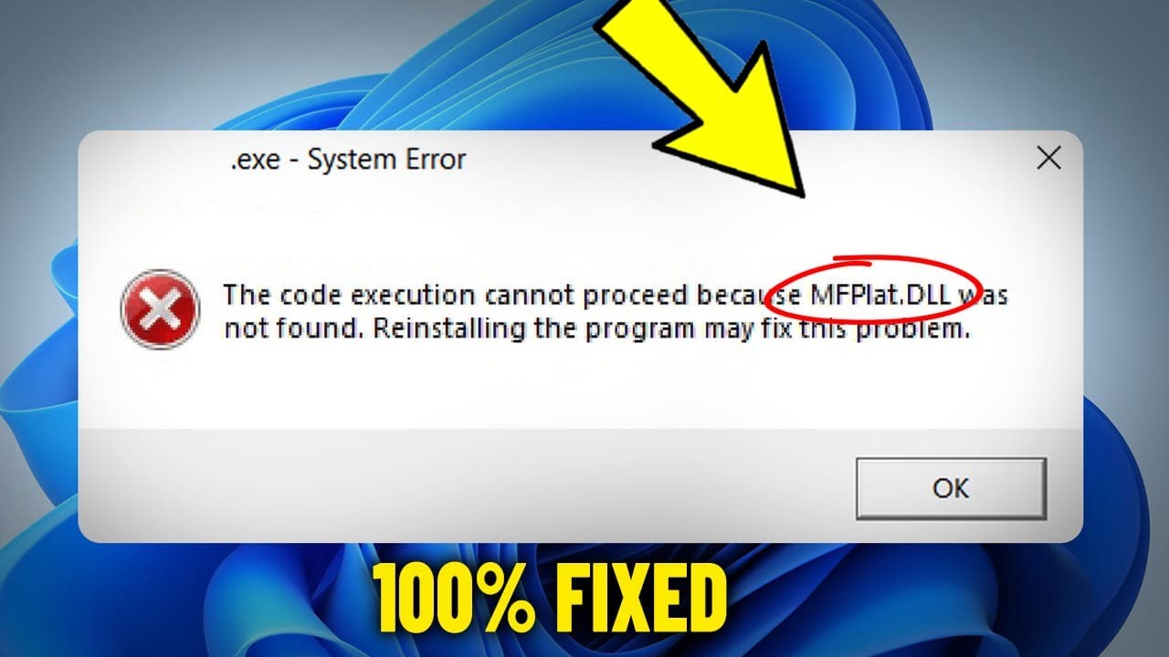 Jak rozwiązać błąd nie znaleziono / brakuje MFPlat.dll w Windows 11 / 10 ✅