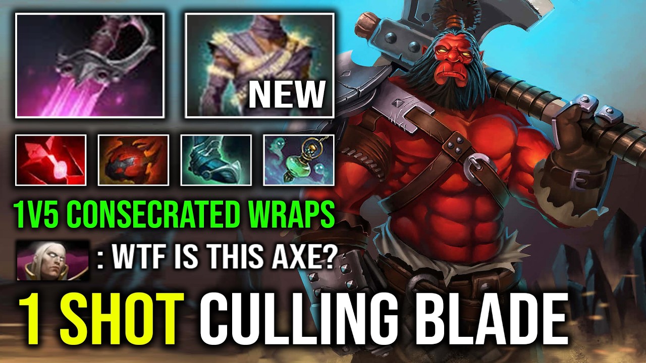WTF 1v5 Consecrated Wraps Khanda 1 Shot Culling Blade 100% Pure Damage Helix Spinning Axe Dota 2
