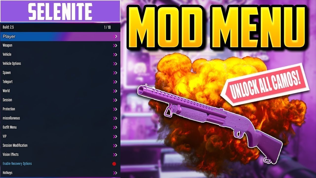 Call Of Duty ColdWar Mod Menu 