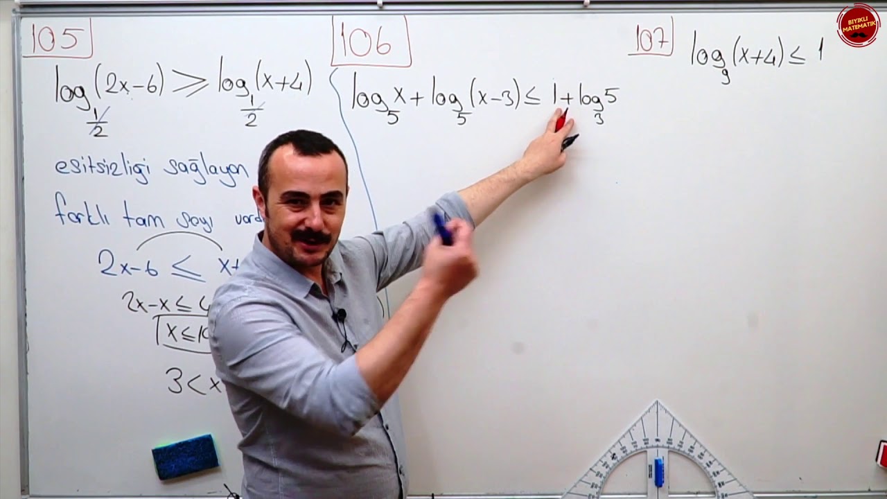 Logaritma 9 (Logaritmik Denklem ve Eşitsizlikler Özellikleri PDF ekli)  #logaritma