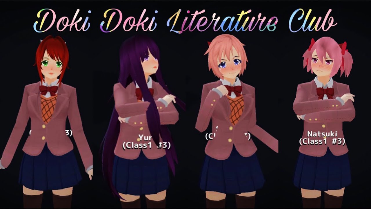 Doki Doki Literature Club in School Girls Simulator