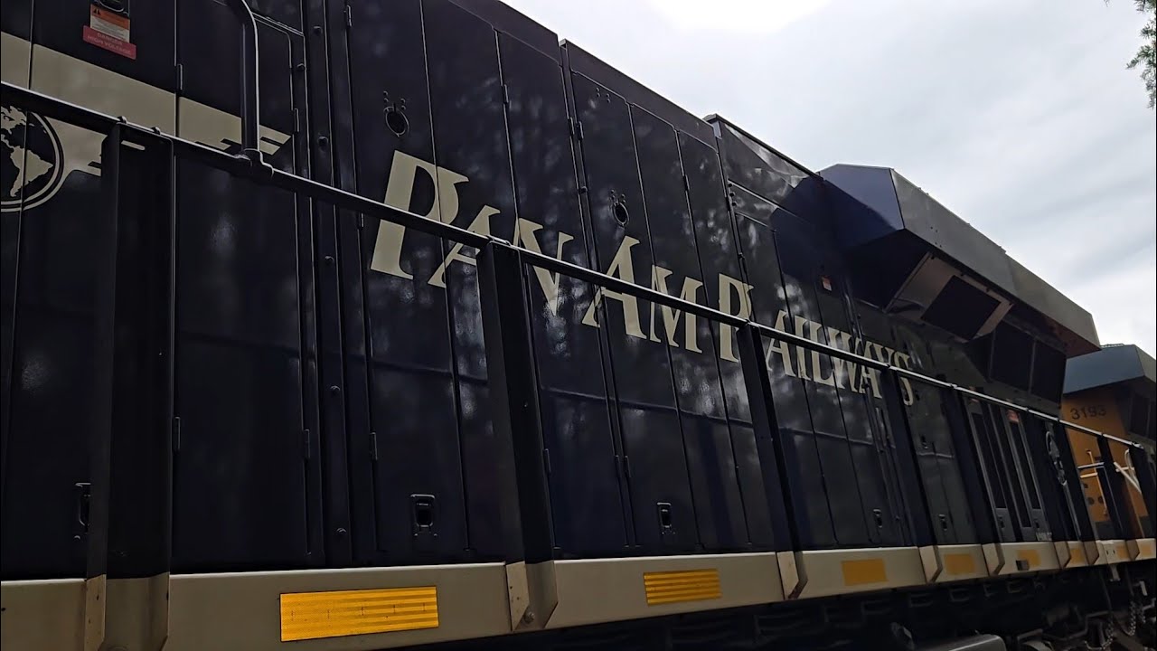 Csx pan am heritage unit cab tour.