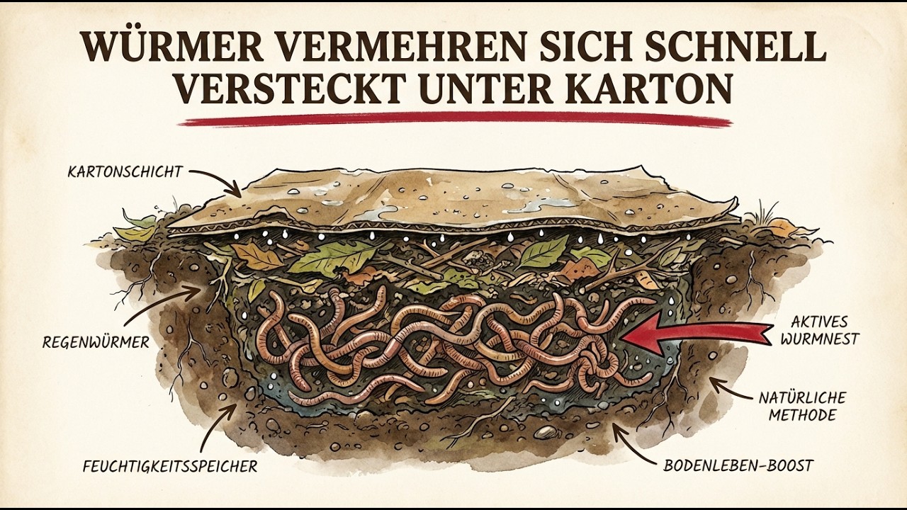 Vergrabe das in deinem Garten &mdash; 10x mehr Regenw&uuml;rmer in wenigen Tagen