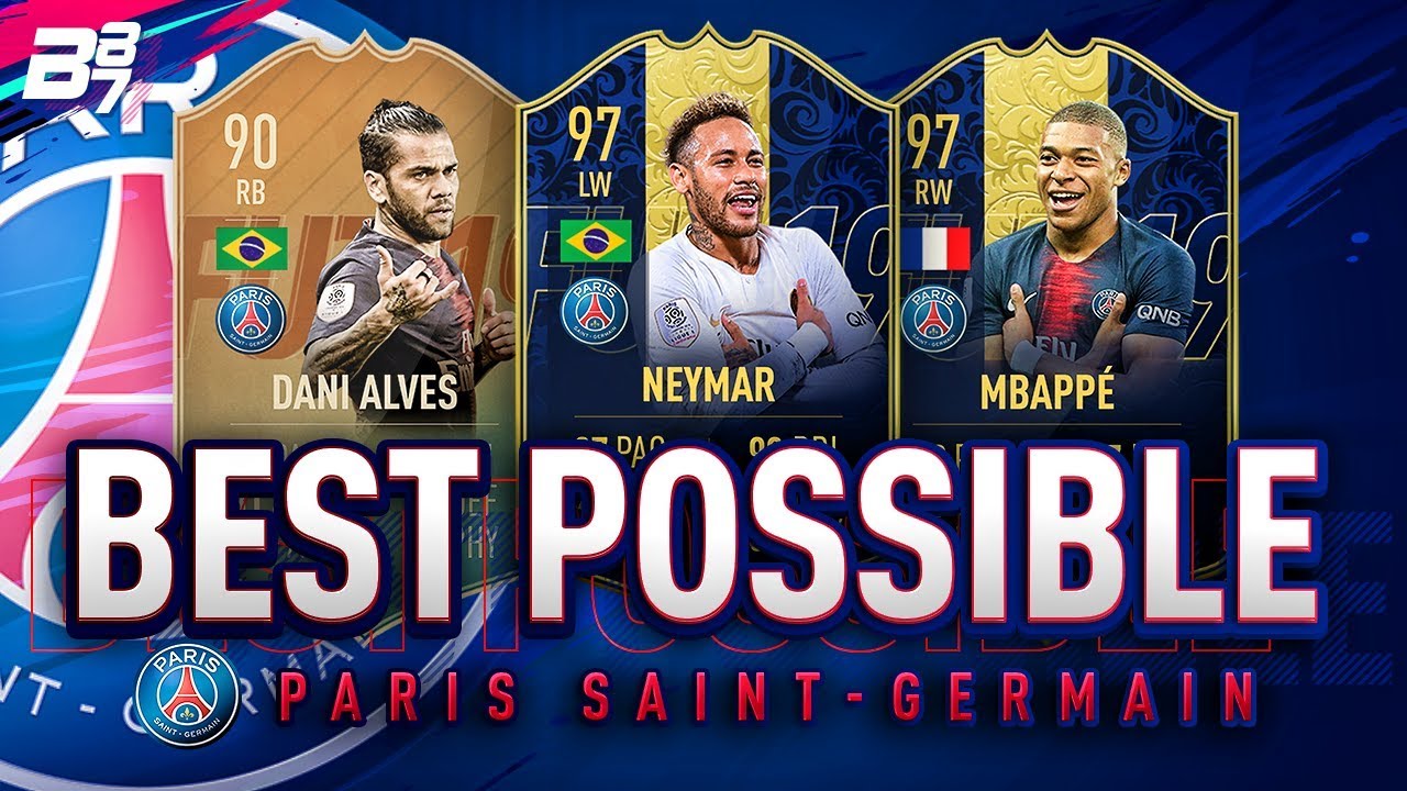 BEST POSSIBLE PSG TEAM! w/ TOTY NEYMAR AND TOTY MBAPPE! | FIFA 19 ULTIMATE TEAM