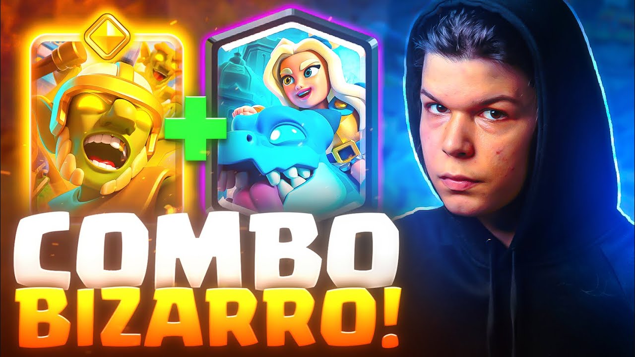 JOGUEI COM ESSE COMBO BIZARRO NO TOP GLOBAL DO CLASH ROYALE!