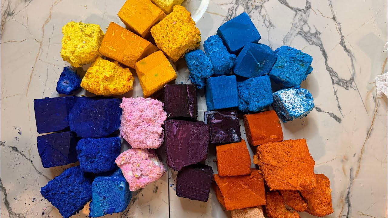 32 Dyed and Pasted  cubes c/w @asiacrushingit |Bonus| ASMR 