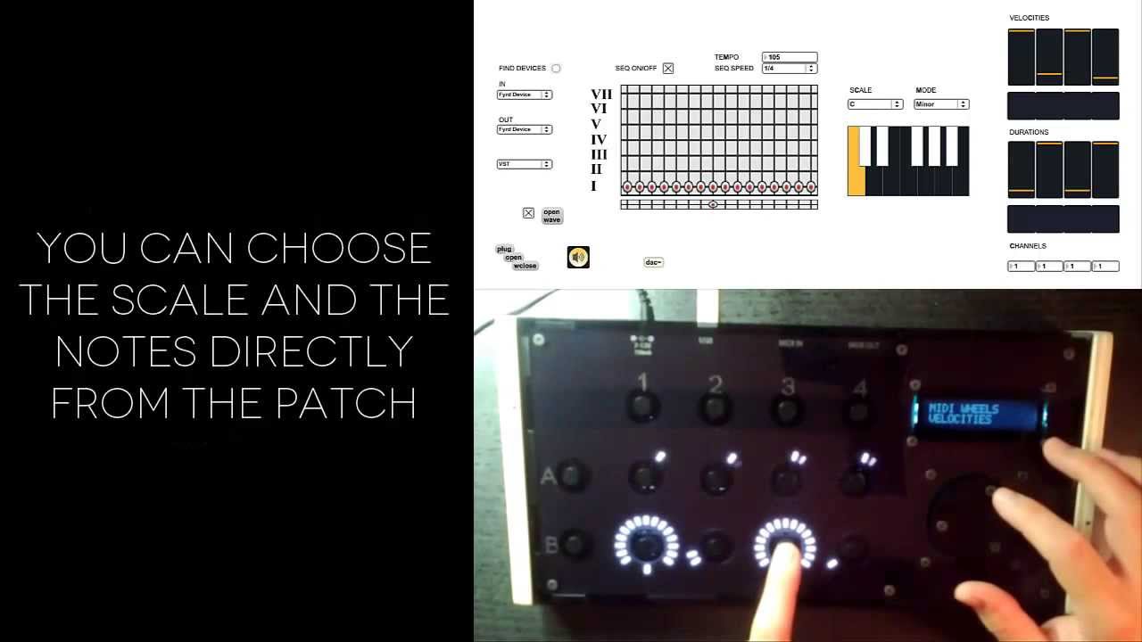 MTRX-8 controlled by Max/MSP