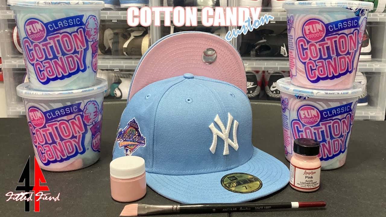 HOW TO MAKE YOUR OWN COTTON CANDY NEW ERA 59FIFTY CUSTOM (PINK UV) FITTED FIEND EP. 131