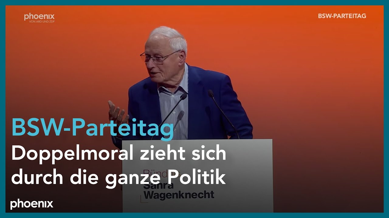 BSW-Parteitag: Abschlussrede von Oskar Lafontaine | 12.01.25