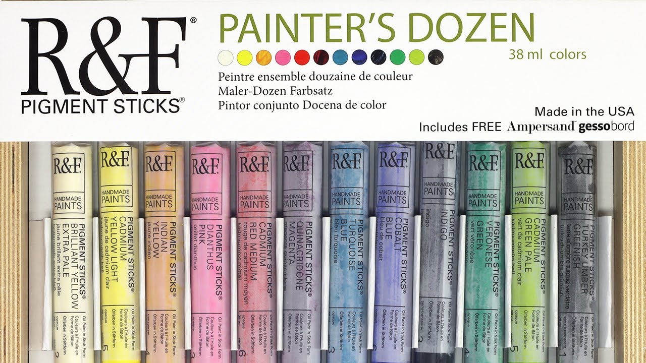 R&F Pigment Stick® Painter's Dozen