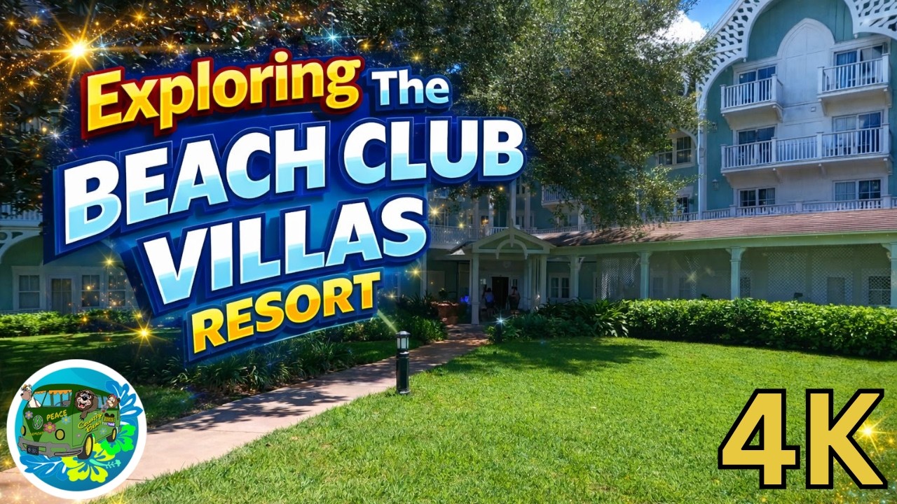Экскурсия по курорту Disney Beach Club Villas | Disney Vacation Club | Полное прохождение | 4K
