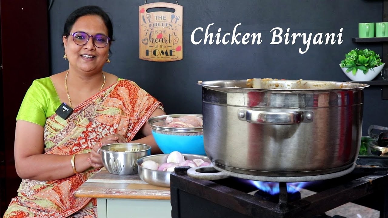 இன்றைய லஞ்ச் சிக்கன் பிரியாணி | Lunch Preparation In Tamil | Chicken Biryani | Sherins Kitchen Vlog