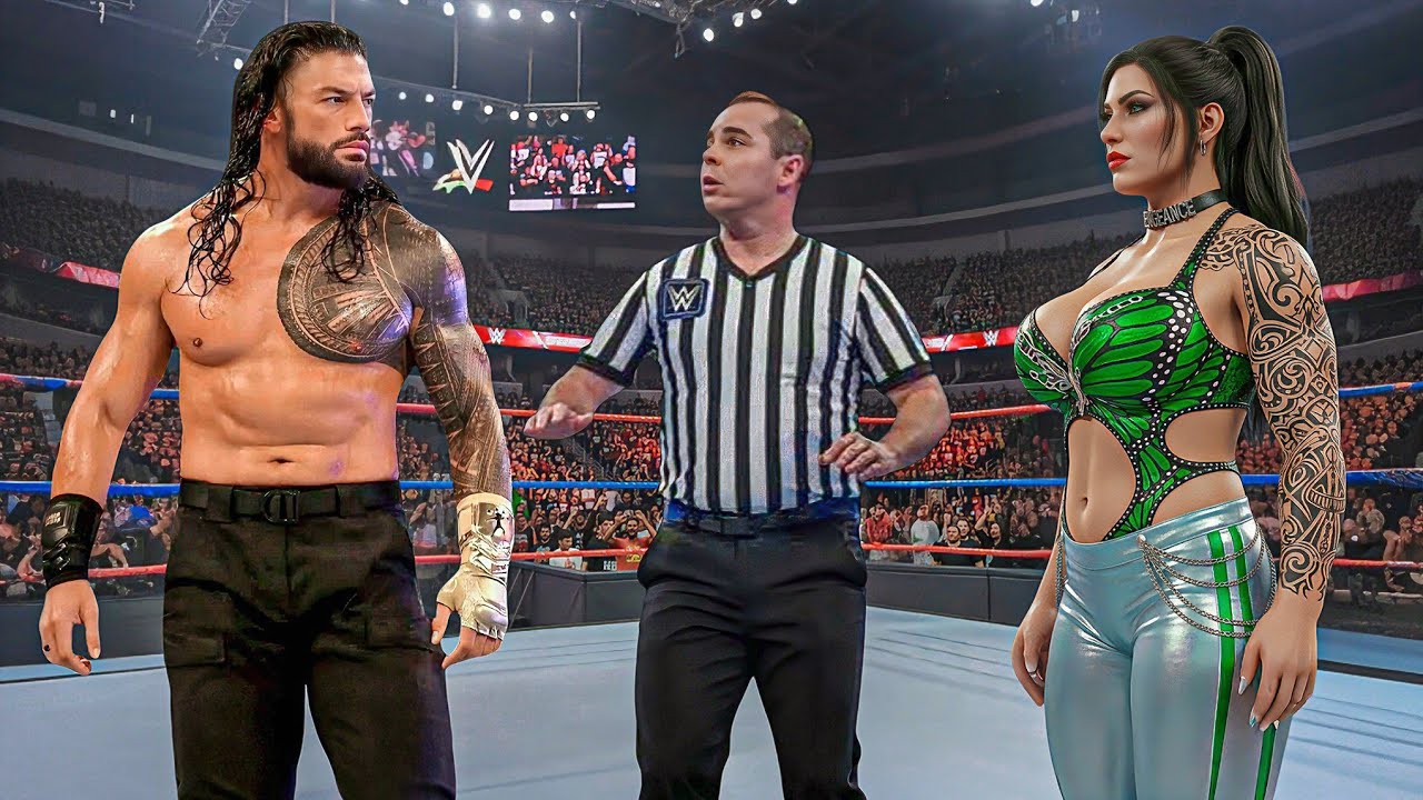 🔥 ПОЛНЫЙ МАТЧ | Роман Рейнс против Айши | Межгендерный матч | WWE 4 февраля 2026 г.