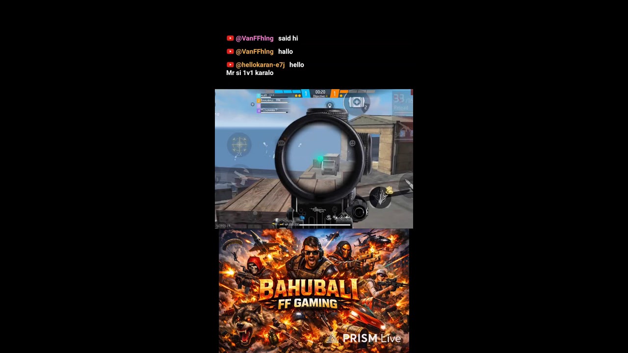 Live streaming of Bahubali FF gaming