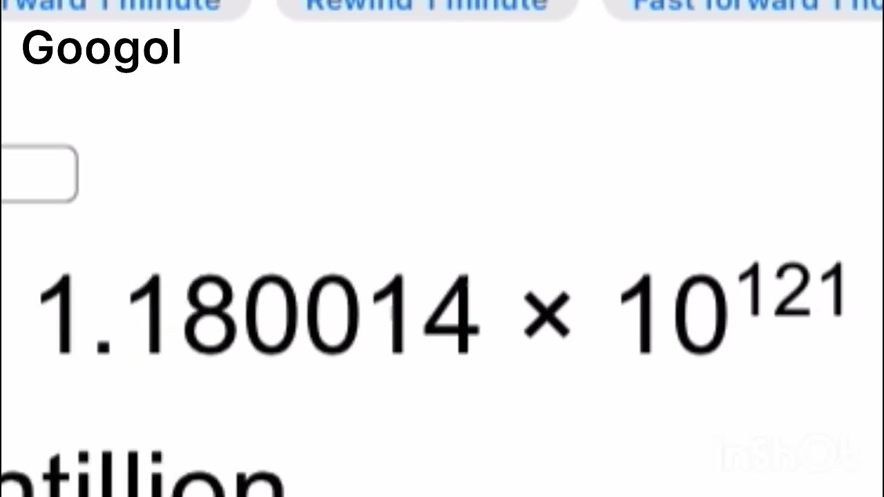 Numbers 0 to Centillion