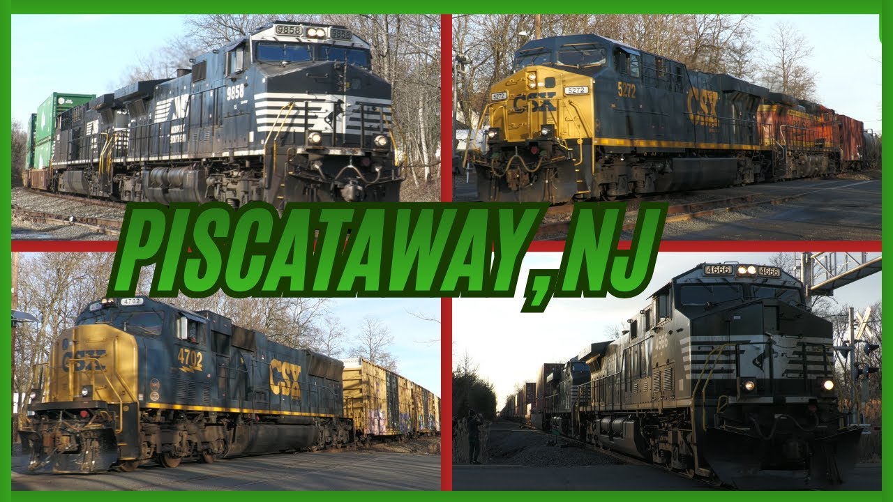 A Cold Conrail Christmas In Piscataway, NJ On The CSAO Lehigh Line And A Special Visit From Santa.