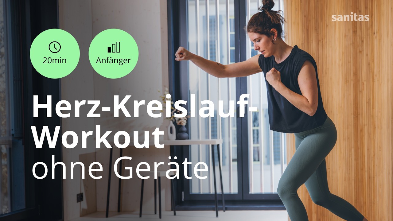 20 Minuten Herz-Kreislauf-Workout für Anfänger: Fit und Vital! | Sanitas Training