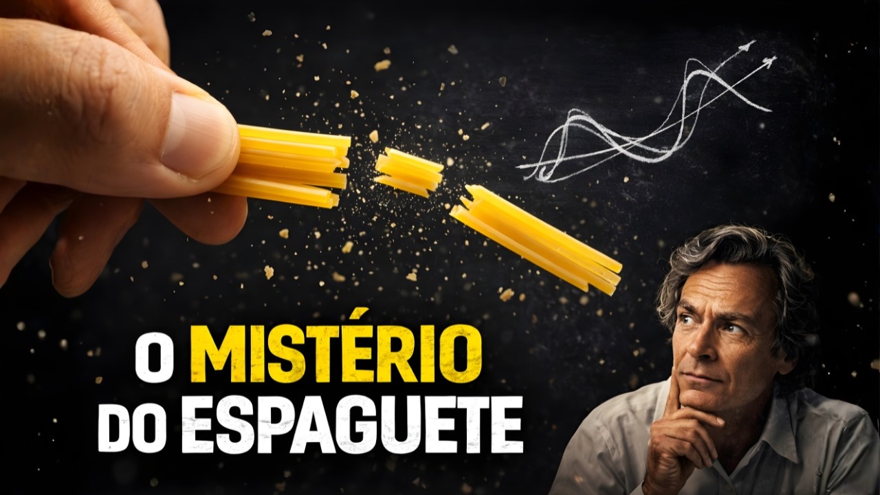 Por que é fisicamente impossível quebrar um espaguete em apenas dois pedaços?