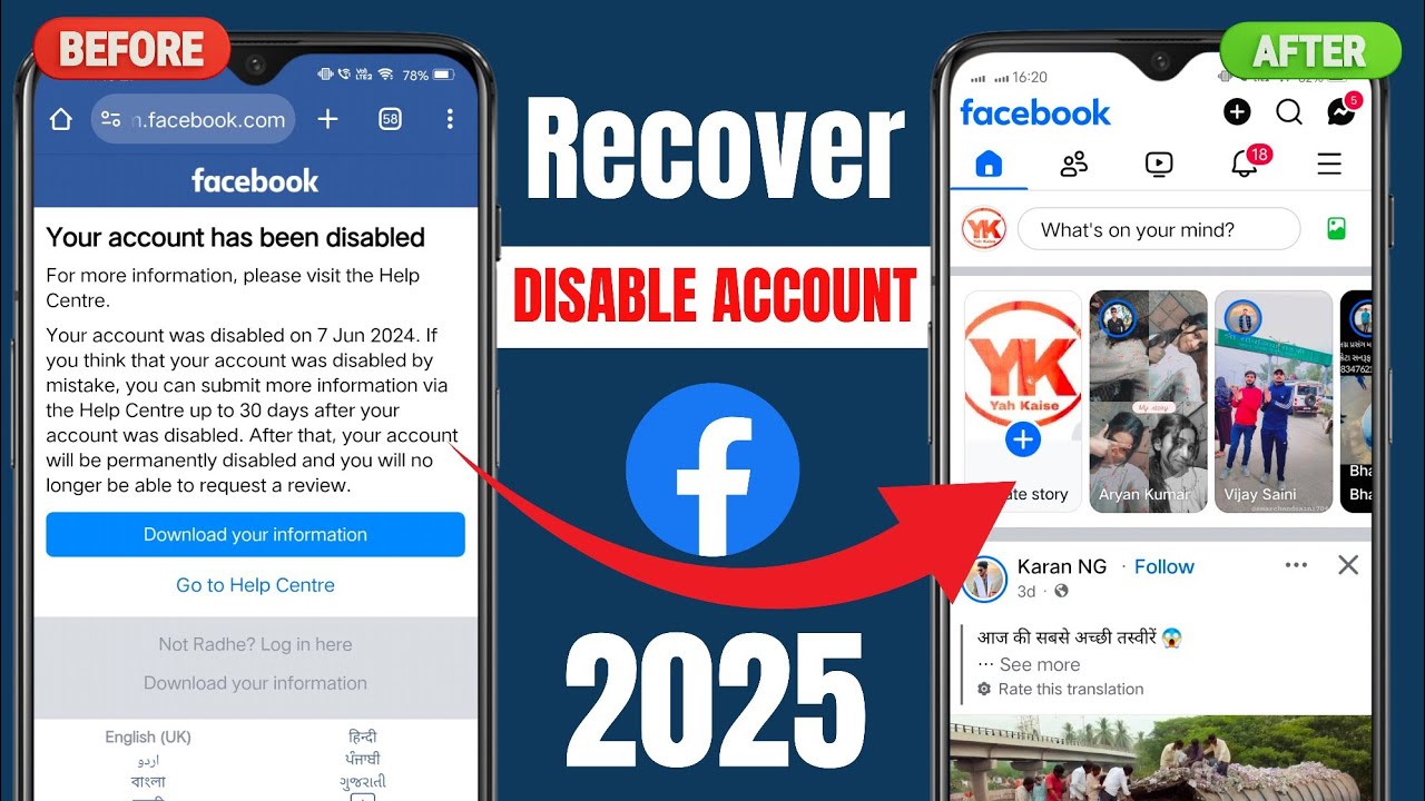how to recover disabled facebook account 2025 | your account has been disabled facebook