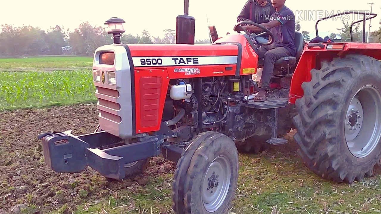 #tafe9500 #tractor  Messi Ferguson tractor Metal #ট্রাক্টর ৯৫০০ 6015 DI hp, torque bhp pto rotavator