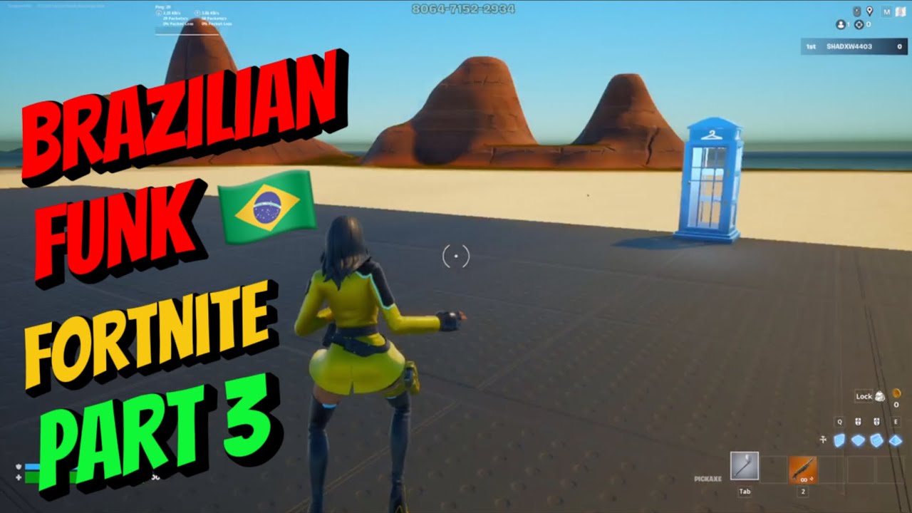 Brazilian funk dances in Fortnite part 3 🇧🇷 MUSIC INCLUDED IN VIDEO 🔥 🎧