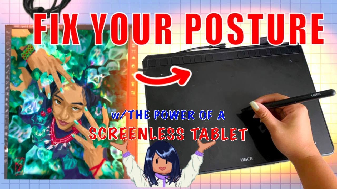 THE POWER OF A SCREENLESS TABLET 💪| UGEE s1060 screenless drawing tablet review