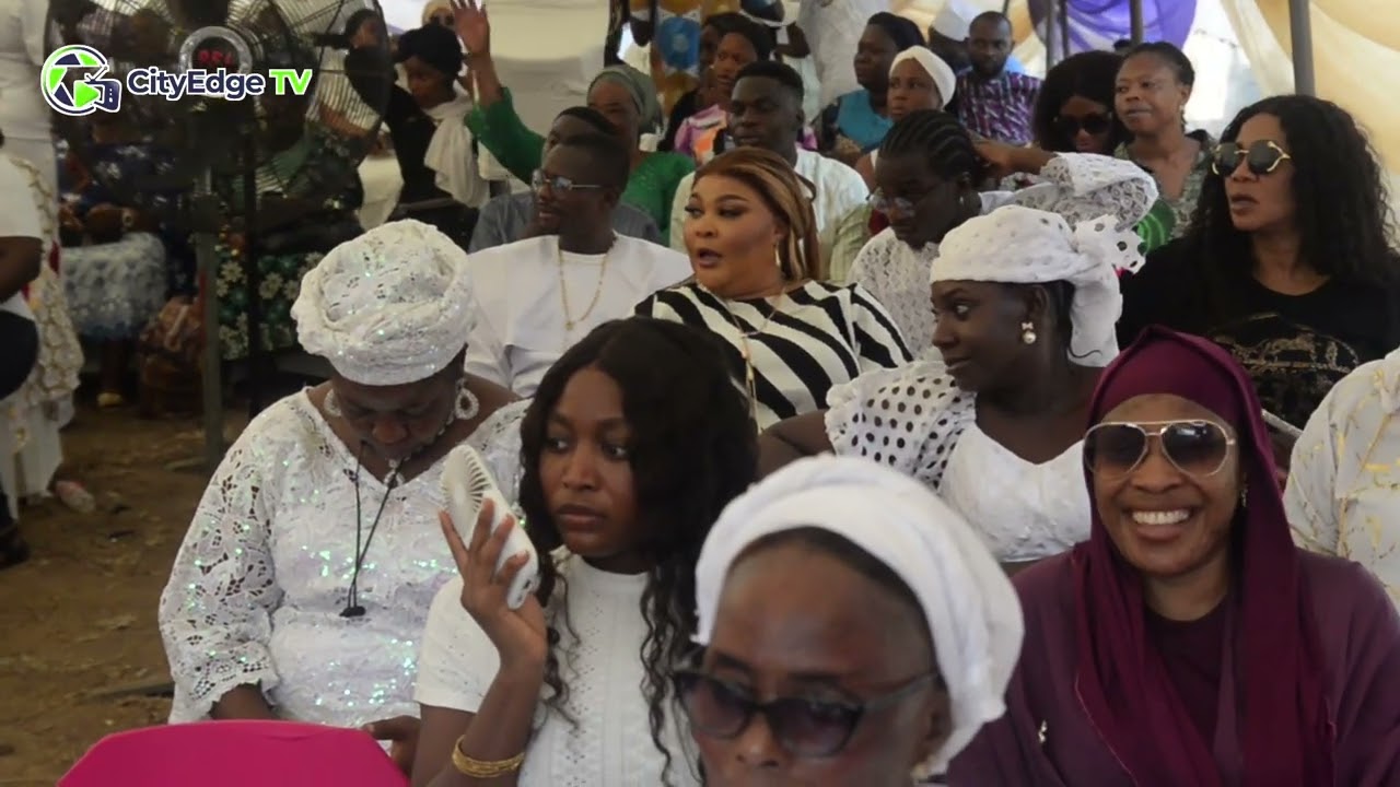 POPULAR FACES AT FAITHIA BALOGUN'S LATE MOTHER WAKE KEEP SERVICE