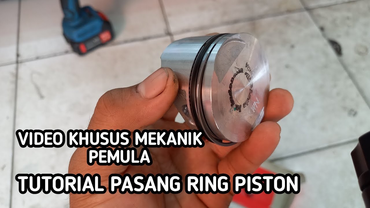 cara pasang ring piston vario beat scoopy || khusus mekanik pemula