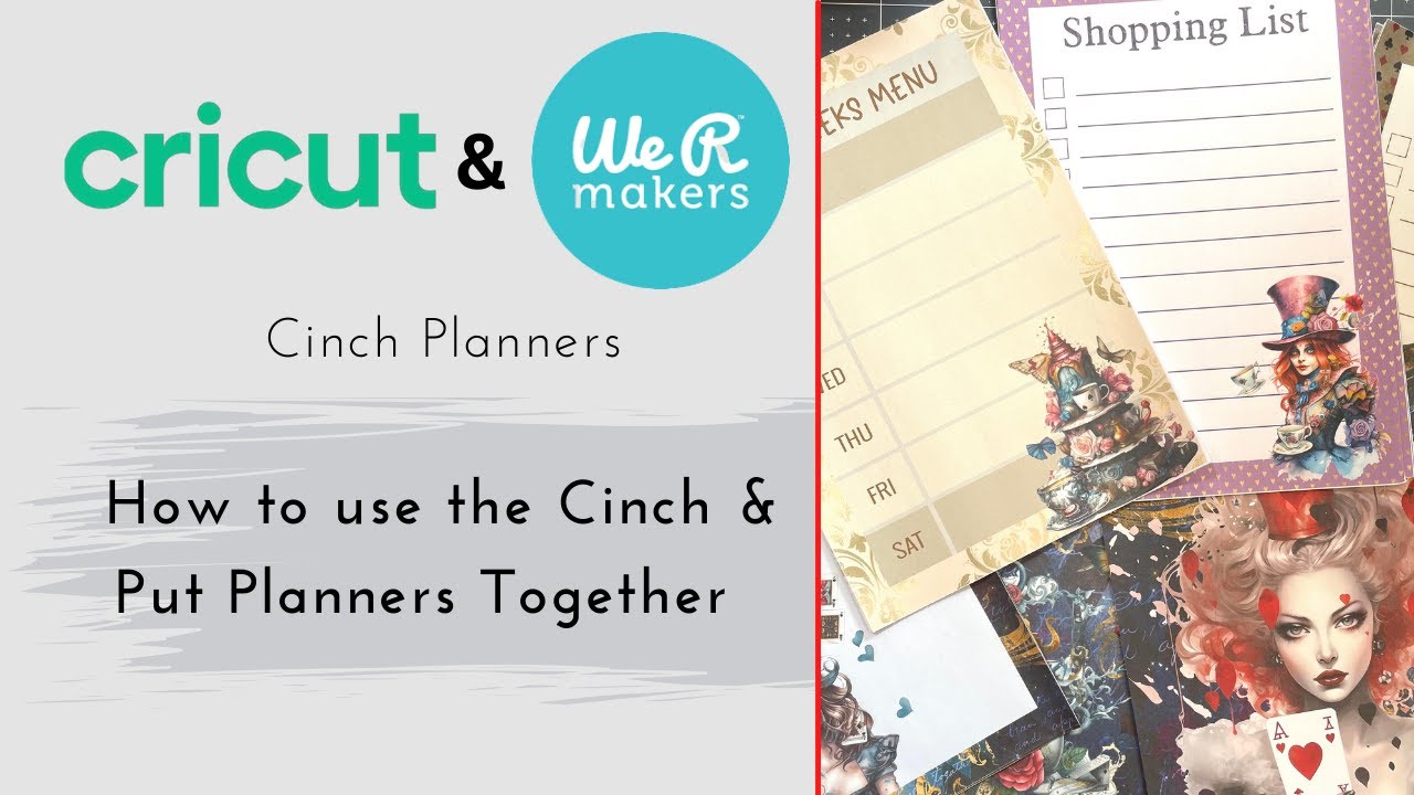 Cricut & We R Makers Cinch Planner Part 2 - Construction