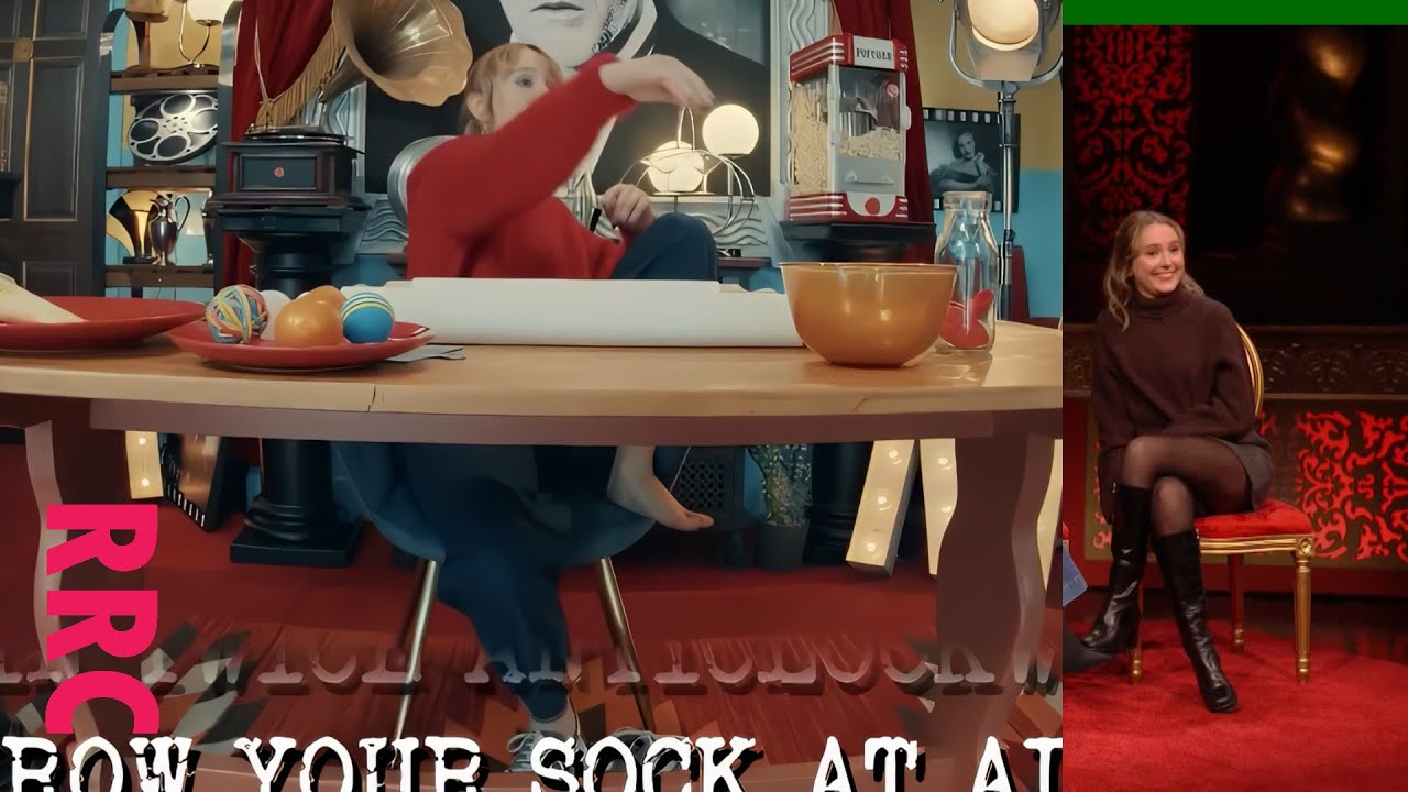 Rose Ayling-Ellis }legs, plus shoes off to throw sock