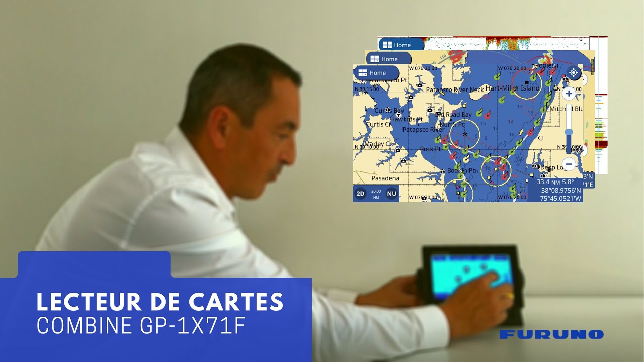 Insertion de waypoint | Création de routes | Affichage Combinés Furuno | GP-1X71F