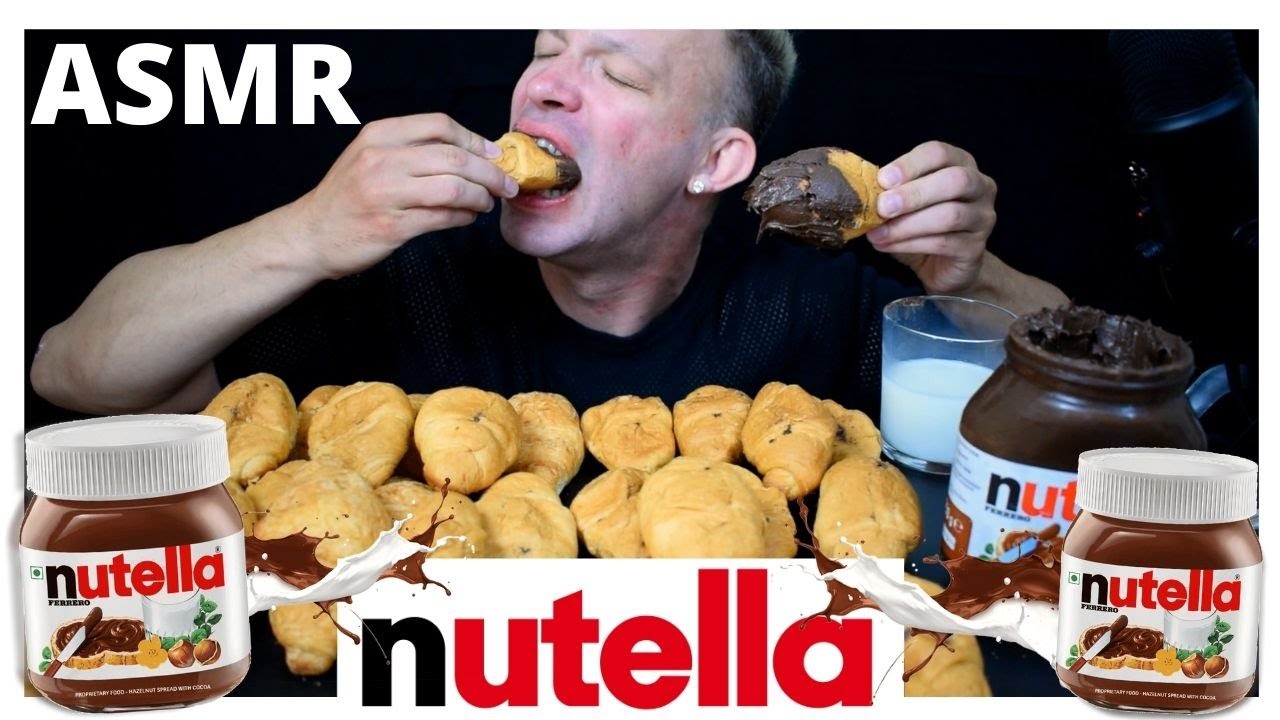 2 HOURS ASMR NUTELLA MUKBANG BINGE VIDEOS NON STOP ACTION NO TALKING PART2