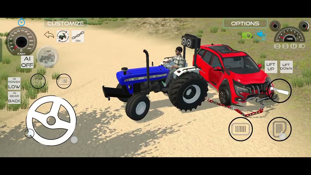 NEW HOLLAND TRACTOR 🚜 DRIVING | 3D TRACTOR DRIVING | MR INDIAN GAMEAR |