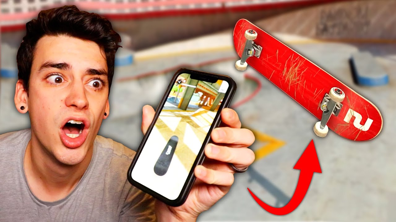 FINGERBOARDING ON MY PHONE! (Touchgrind Skate 2)