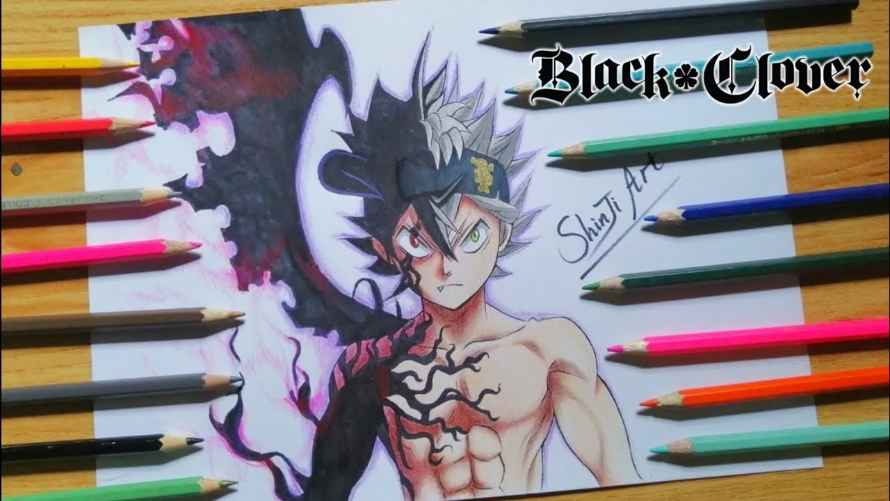 How to Draw - Asta Demon Form - Step by Step _ (Black Clover)