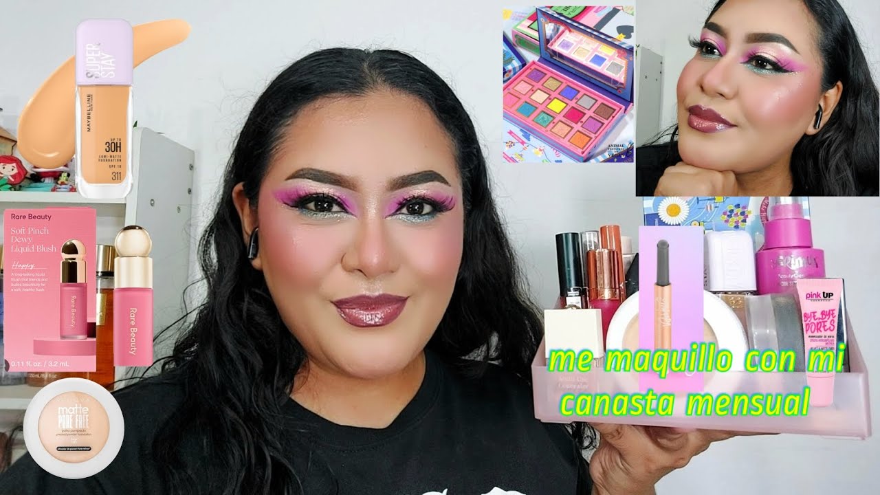Maquillaje usando mi canasta mensual de diciembre 🎄look colorido para fechas navideñas🎄🥰