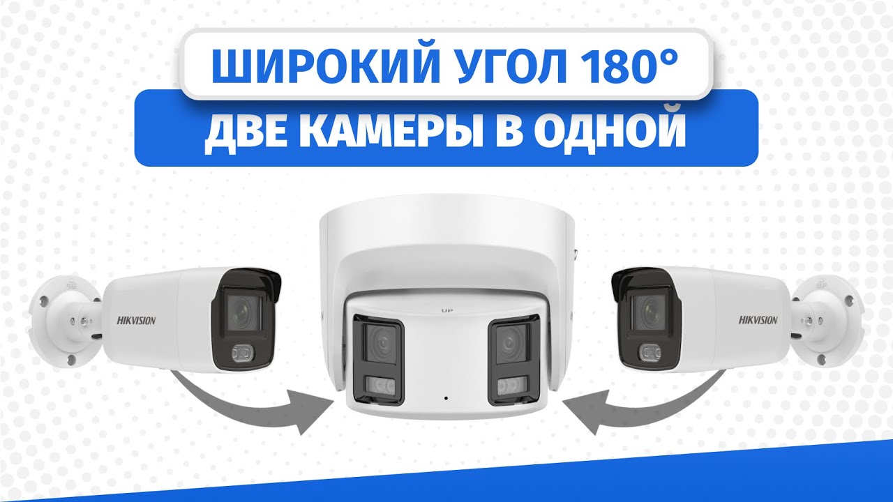 Панорамная IP-камера на 180 градусов без искажений. Hikvision DS-2CD2387G2P-LSU/SL